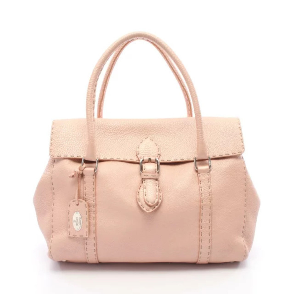 Fendi Linda Selleria handbag leather pink
